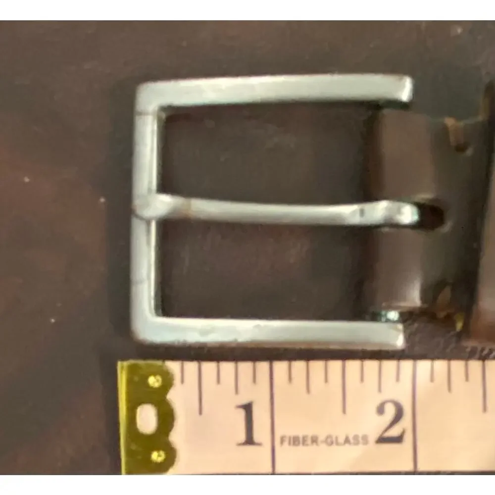 Banana Republic Brown Italian Leather Belt Solid Brass Buckle Size 38 Classic